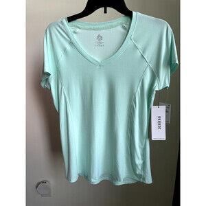 RBX Active Women's Fit active Short Sleeve T-Shirt Top Size S $38 in breezy Blue
